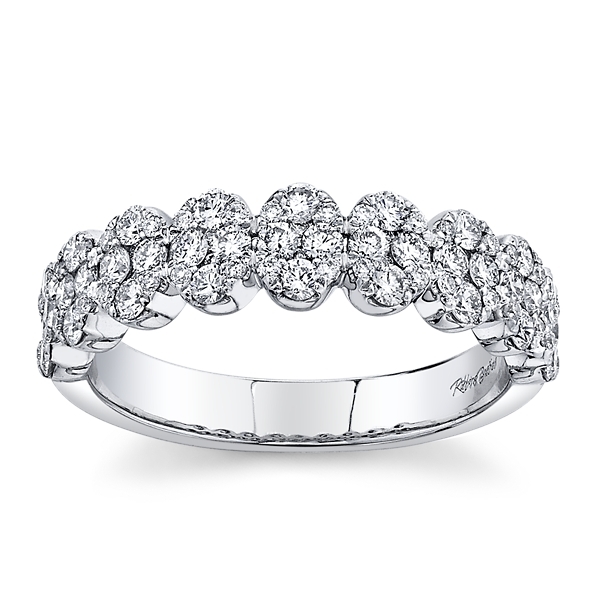 14k White Gold Diamond Wedding Ring 3/4 ct. tw.